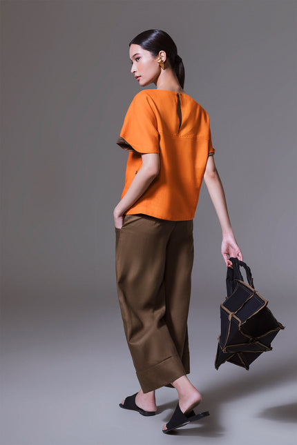 Kiho - Raglan Sleeves Linen Top