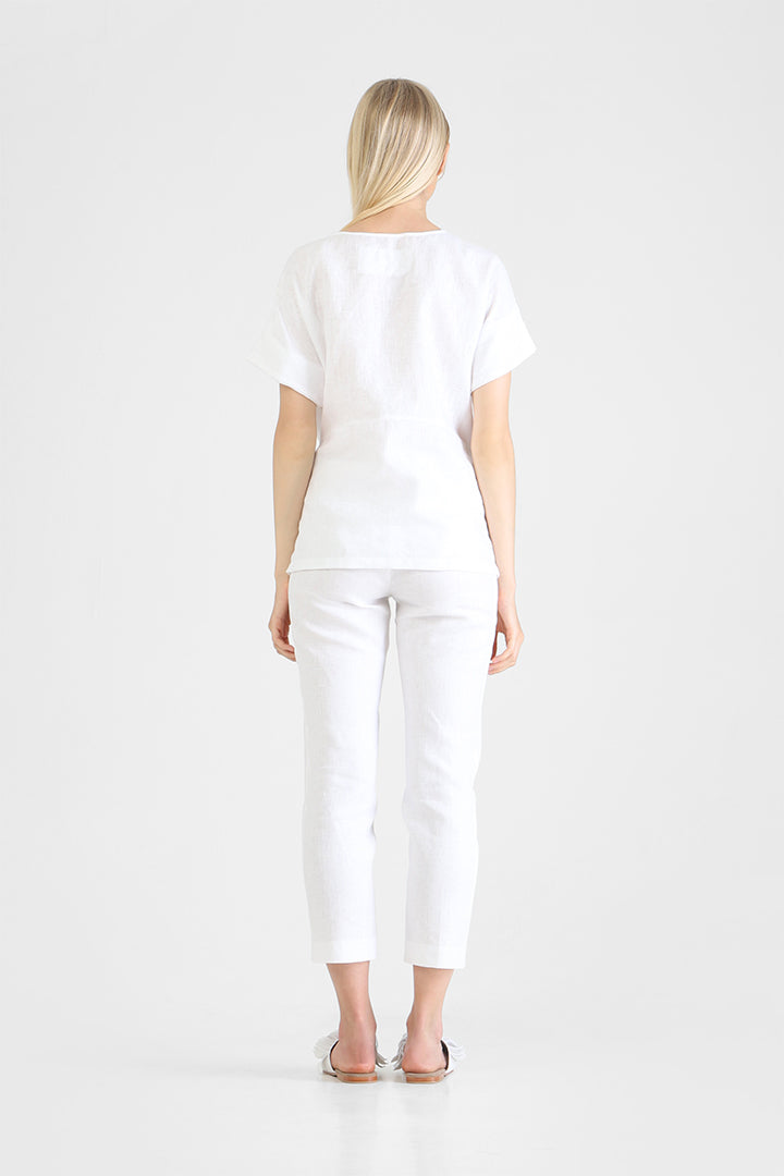 Giola - Fitted linen pants