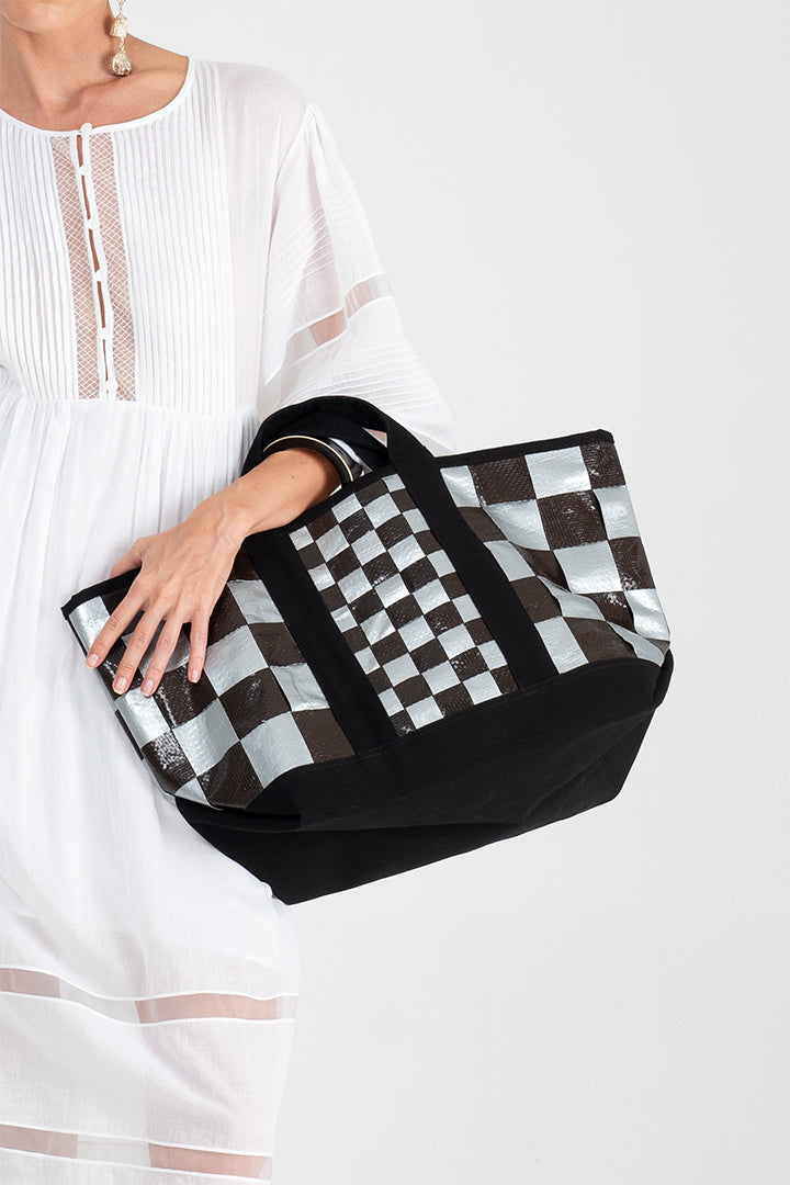 Jaede - Checkered terpal bag