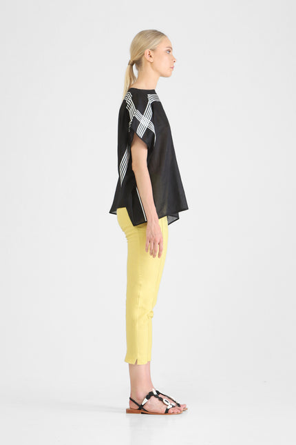 Harriet - Square Tunic with Ribbon Appliqué