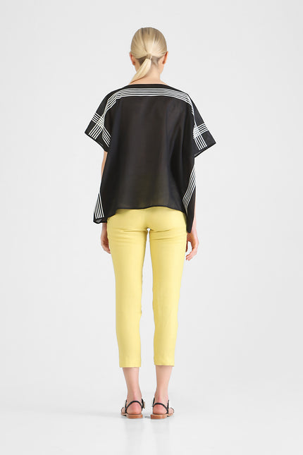 Harriet - Square Tunic with Ribbon Appliqué