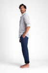 Remo - Reversible cotton trousers