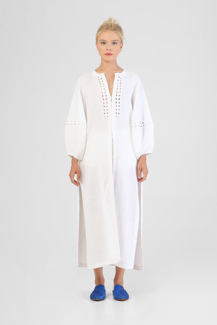 Hadiya - Coin detailed kaftan with balloon sleeves
