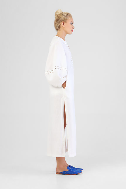 Hadiya - Coin detailed kaftan with balloon sleeves