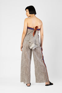 Leonara - Triangle applique long pants with drawstring