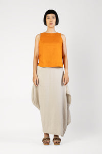 Tilt - Tilted long skirt with side slit