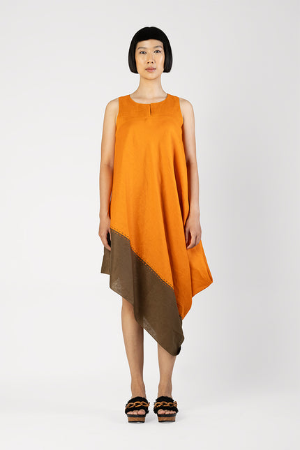 Apia - Tilted Asymmetric Sleeveless Dress