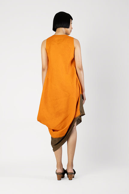Apia - Tilted Asymmetric Sleeveless Dress