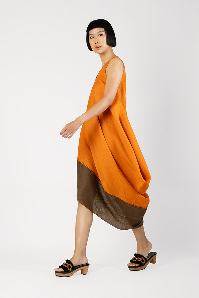 Apia - Tilted Asymmetric Sleeveless Dress