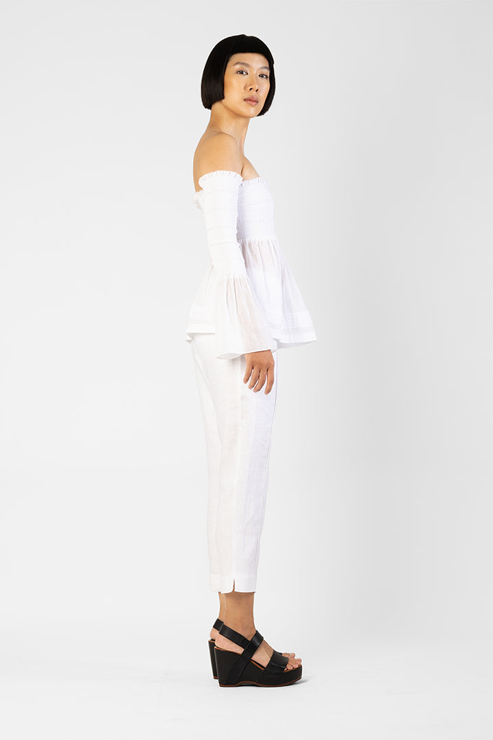Mishka - Fitted linen pants