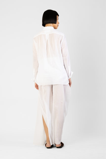 Mesaria - Twisted Front Long Sleeves Shirt