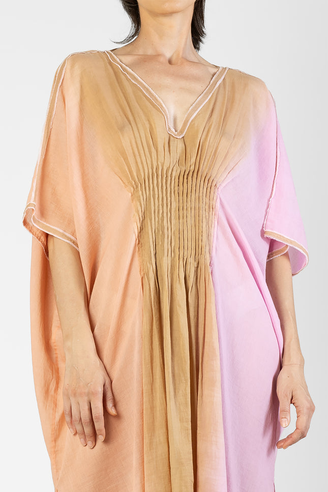 Lorraine - Front Pintuck Ombre Short Kaftan