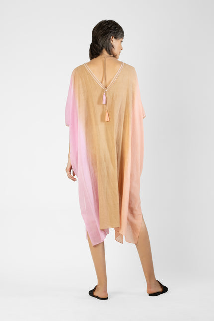 Lorraine - Front Pintuck Ombre Short Kaftan