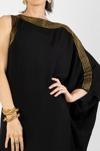 Lumen - One sleeves gold embroidery kaftan