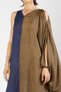 Frida - Asymmetric draped one sleeves kaftan