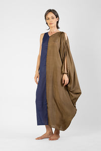 Frida - Asymmetric draped one sleeves kaftan