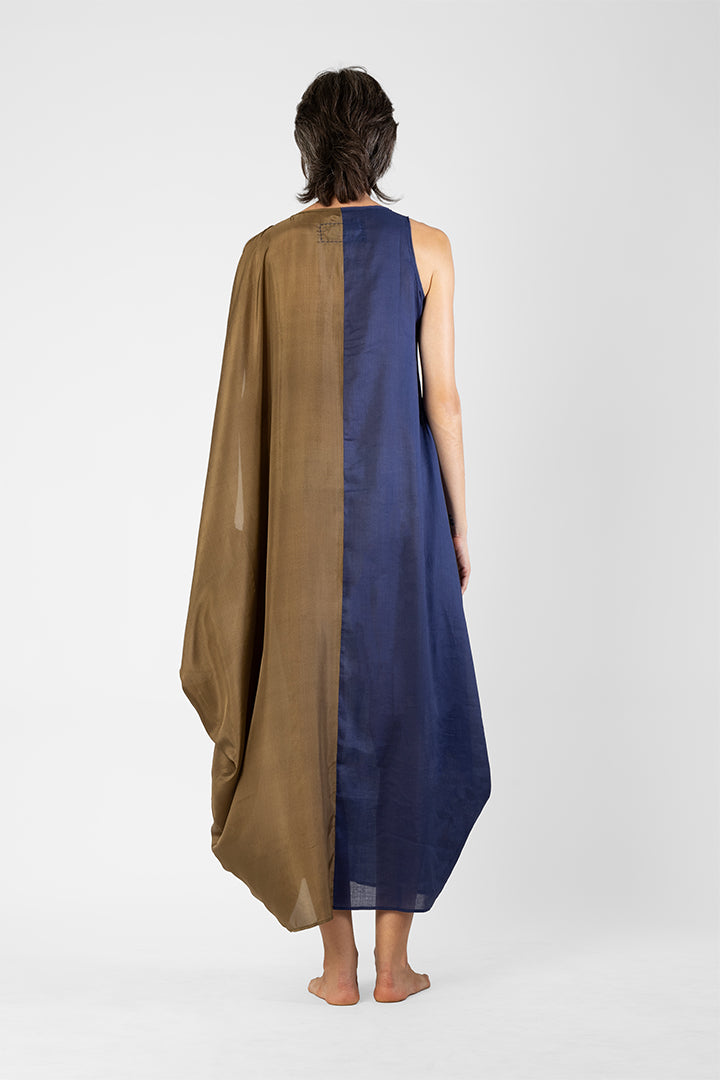 Frida - Asymmetric draped one sleeves kaftan