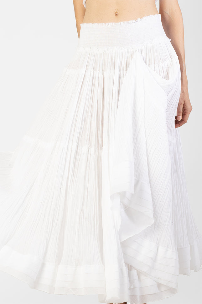 Jaellene - Elasticated top and crinkle skirt set