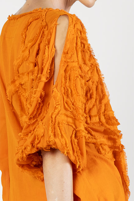 Halig - Kaftan with Appliqué Swirl