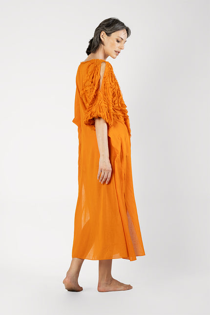 Halig - Kaftan with Appliqué Swirl