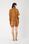 Kaylee - Batik check and stripes short dress