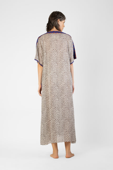 Karasi - Triangle applique A-line shaped kaftan