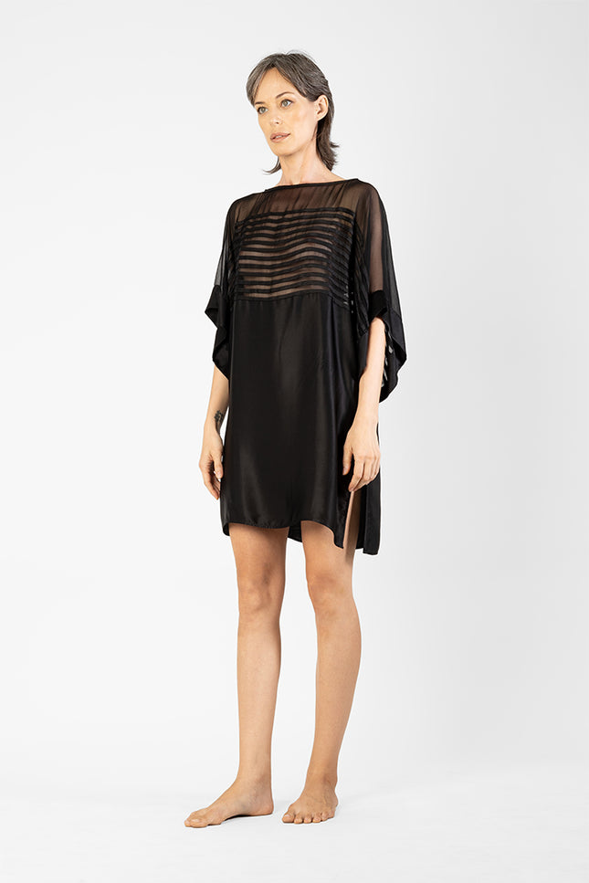 Kanika - Silk and Chifon Appliqued Tunic