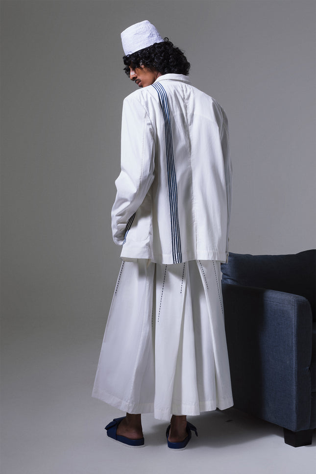 Martica - Contrast Ribbon Detail Oversized jacket