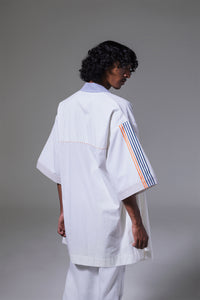 Manford - Contrast ribbon detail kimono