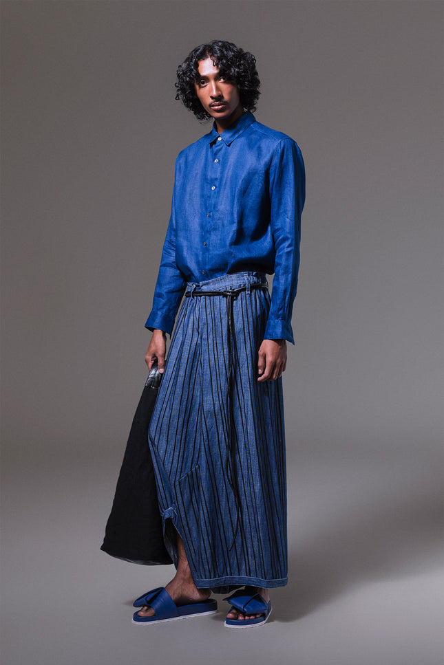 Calli - Classic Linen Long Sleeve Shirt