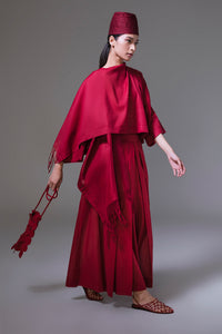 Dolly - Handmade fringed scarf outer