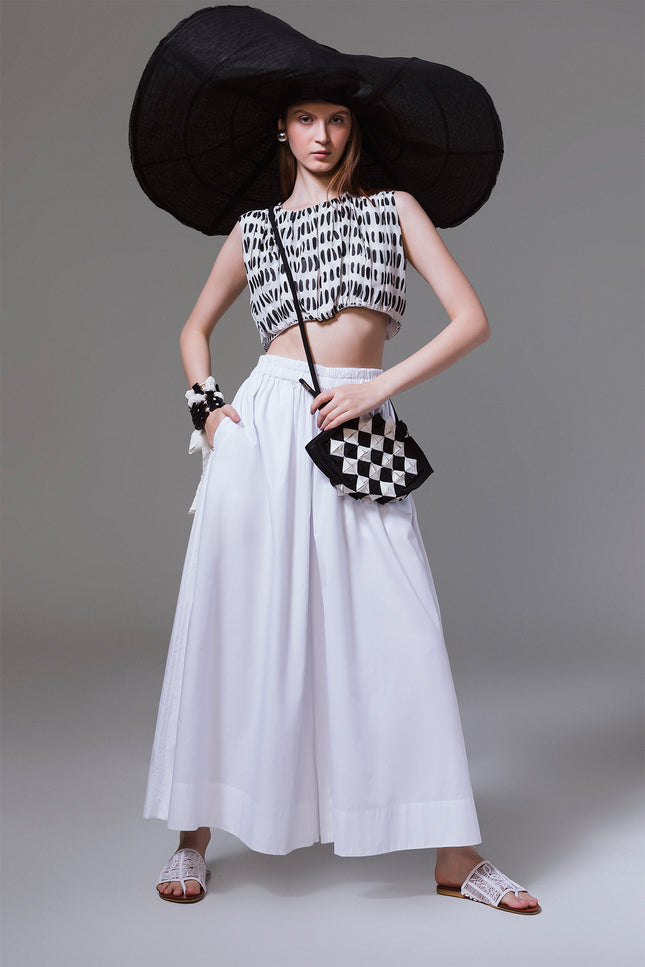 Monica - Pleated Crop Top