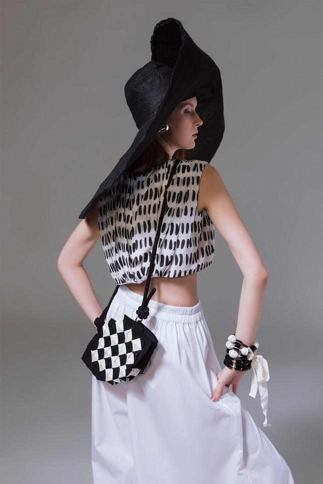 Monica - Pleated Crop Top