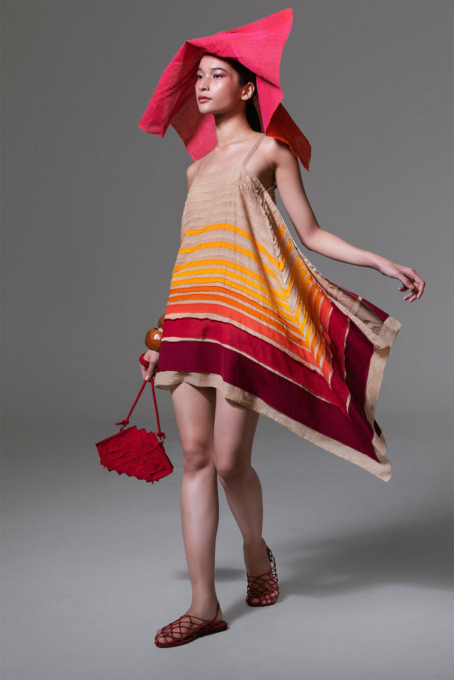 Akri - Versatile Dress with Stripe Appliqué
