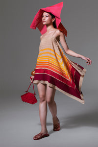 Akri - Versatile dress with stripe appliqué