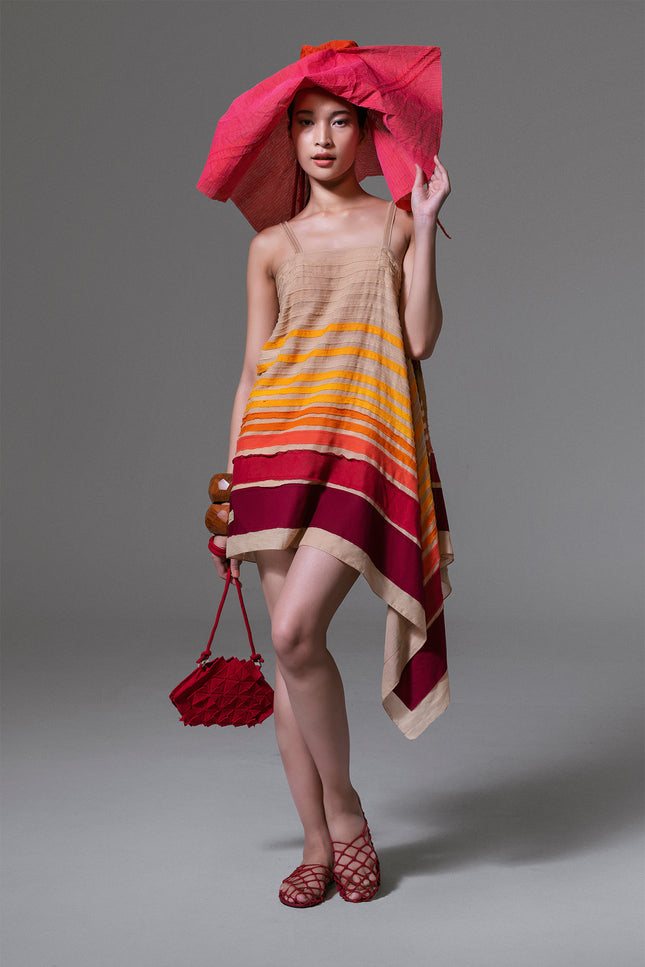 Akri - Versatile Dress with Stripe Appliqué