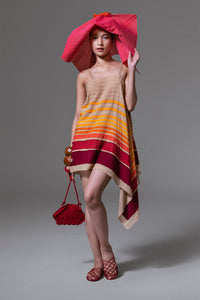 Akri - Versatile dress with stripe appliqué