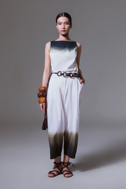 Mercutio - Hem Natural Dip Dyed BF Pants