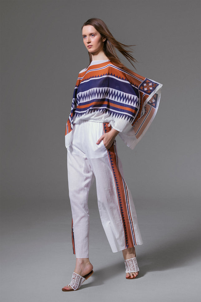 Listya - African Patches Drawstring Pants