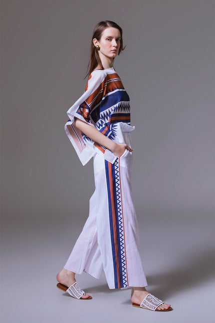 Listya - African Patches Drawstring Pants