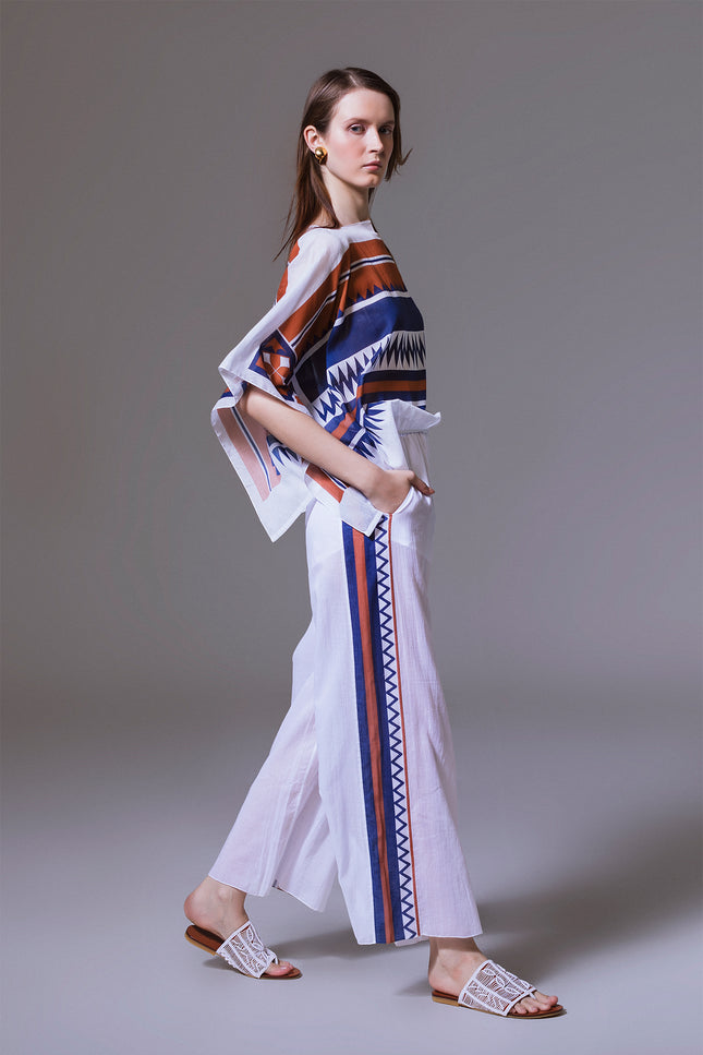 Listya - African Patches Drawstring Pants