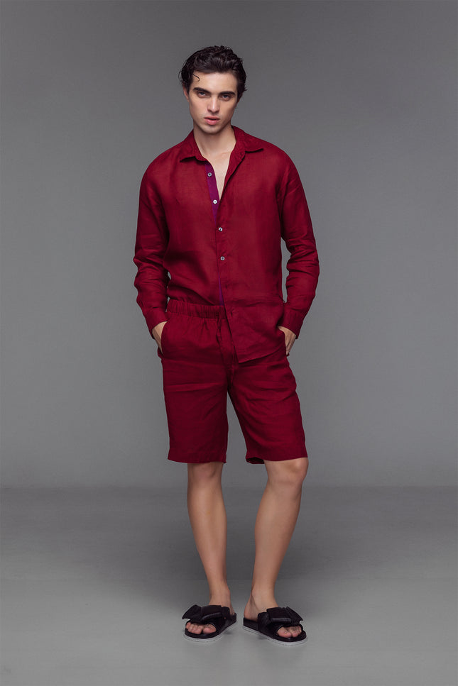 Calli - Classic Linen Long Sleeve Shirt