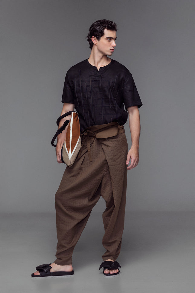 Galton - Low Crotch Drapped Trousers