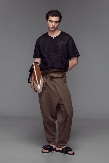 Galton - Low Crotch Drapped Trousers
