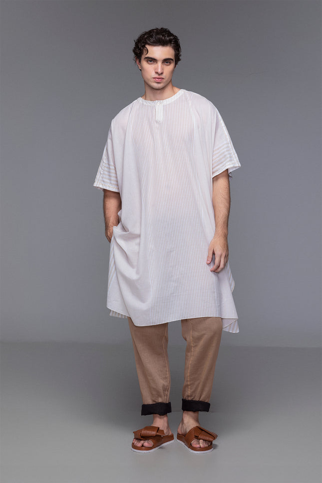 Djamil - Stripes Unisex Short Kaftan
