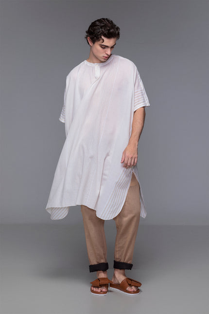 Djamil - Stripes Unisex Short Kaftan