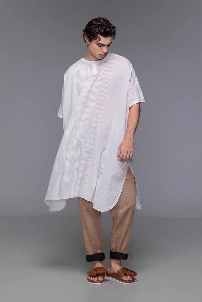 Djamil - Stripes Unisex Short Kaftan