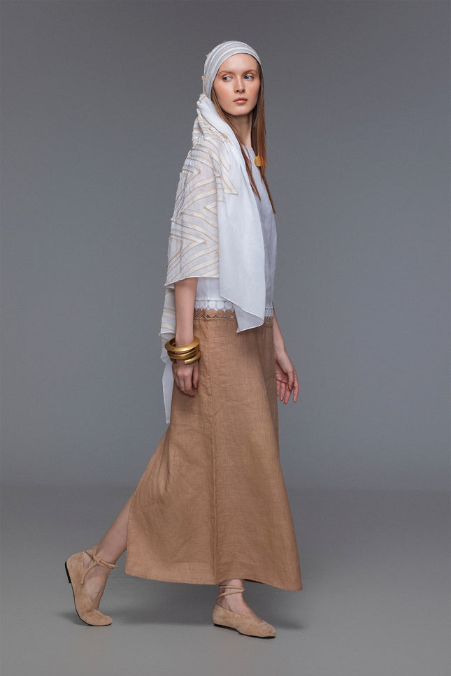 Mistie - Coin Applique Dual Color Shift Dress