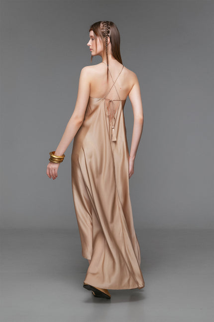 Ilythia - Flowy Halter Dress