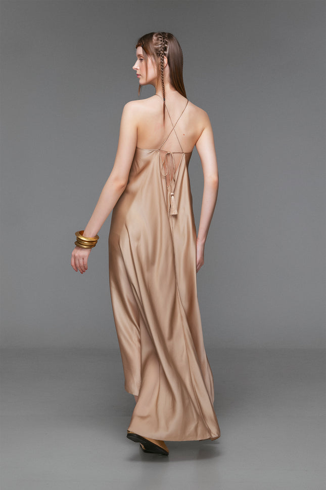 Ilythia - Flowy Halter Dress